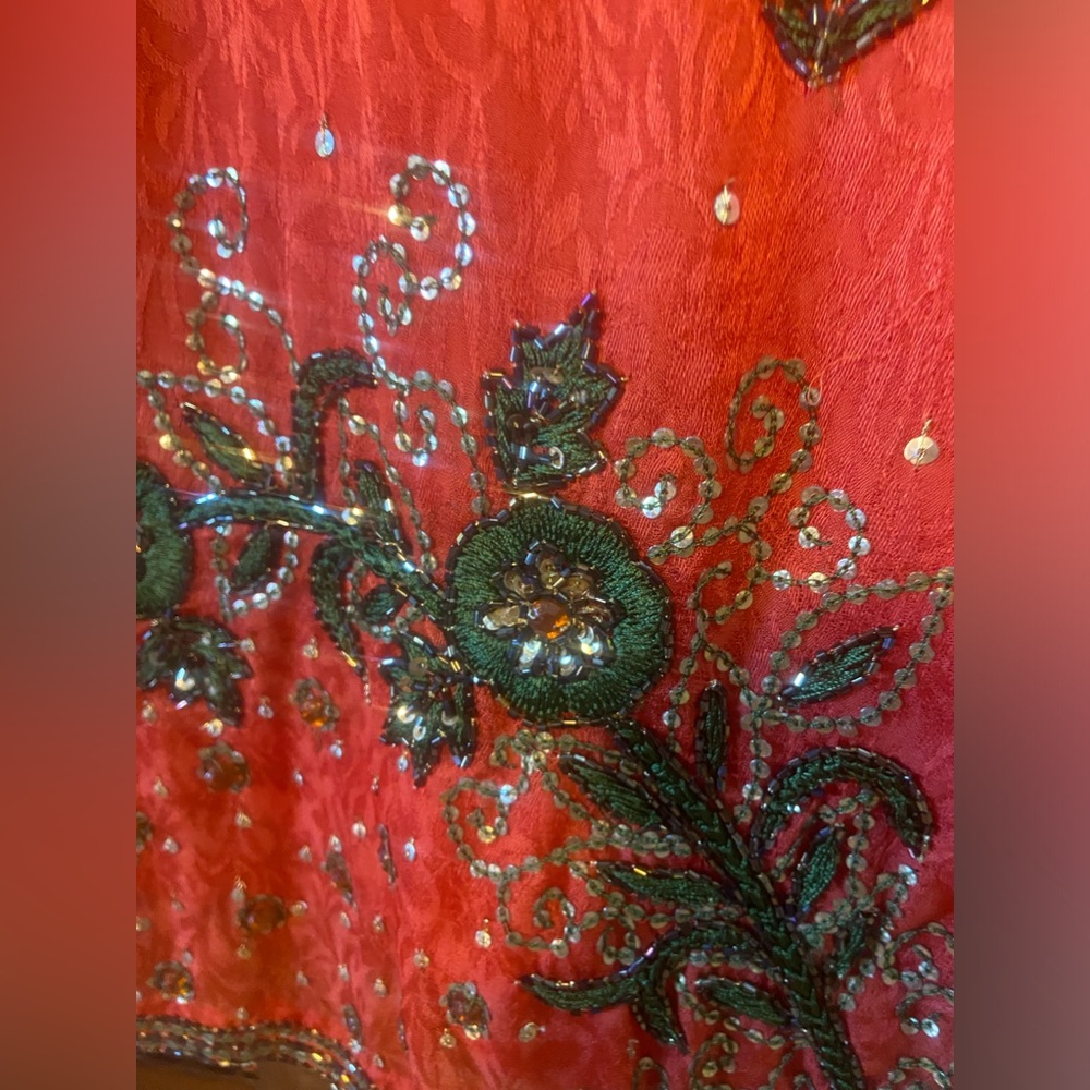 Tunic from India - Beaded Silk - Picture 7 of 9